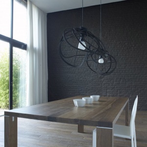 LIGNE ROSET stropní světlo Bloom velké černé
