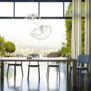 LIGNE ROSET stropní světlo Bloom velké černé