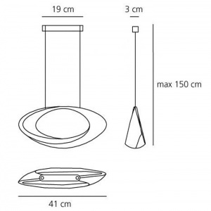 ARTEMIDE závěsné svítidlo Cabildo
