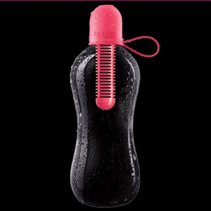 BOBBLE láhev na vodu 550 ml světlerůžová se silikonovým víčkem