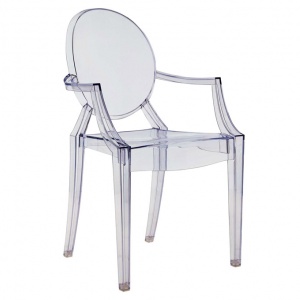 židle Louis Ghost modrá