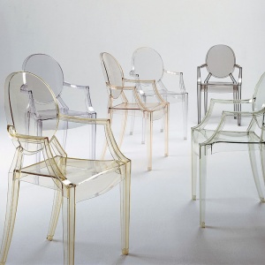 KARTELL židle Louis Ghost modrá