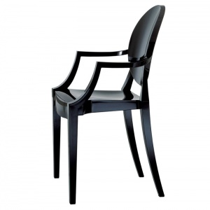KARTELL židle Louis Ghost černá