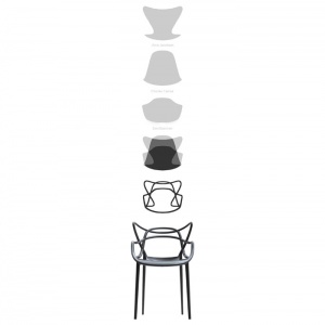 KARTELL židle Masters bílá
