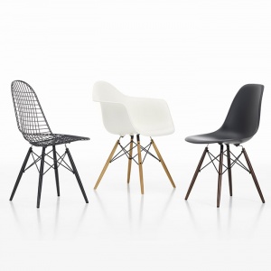 VITRA židle DSW ledově šedá