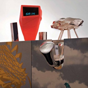 ALESSI hodinky Daytimer fialové