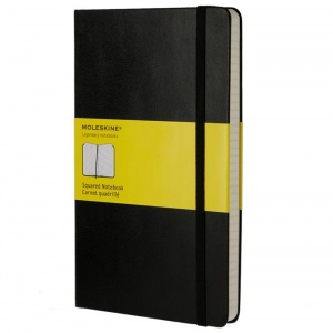 MOLESKINE zápisník čtverečkovaný L černý