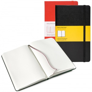 MOLESKINE zápisník čtverečkovaný L černý