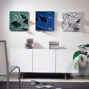 BLACKBOX nástěnný organizér CD disků Softbrutal modrý