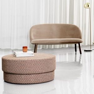 NORMANN COPENHAGEN taburet Silo Pouf velký Riviera Blue