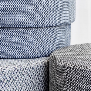 NORMANN COPENHAGEN taburet Silo Pouf velký Riviera Blue