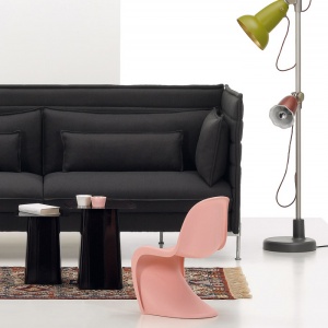 VITRA židlička Panton Junior tmavě červená