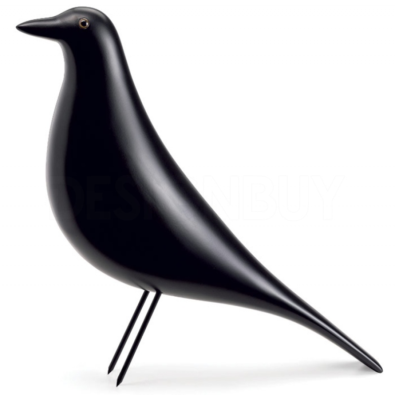 VITRA dřevěný pták Eames House Bird černý