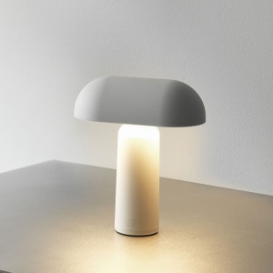 přenosná stolní lampa Porta šedá