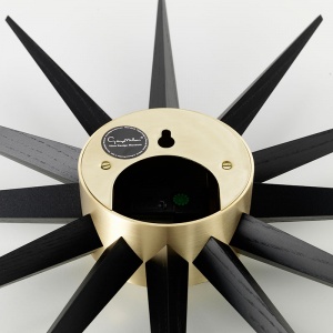 VITRA nástěnné hodiny Sunburst Clock černé