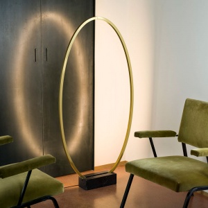 NEMO stojací lampa Ellisse Floor černá