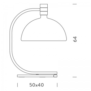 NEMO stolní lampa AS1C černý chrom