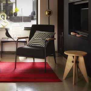 VITRA stolička Tabouret Solvay tmavý dub