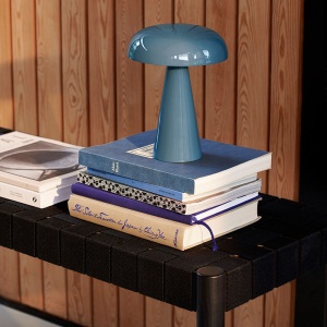 přenosná stolní lampa Como SC53 šedomodrá