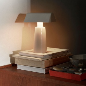 přenosná stolní lampa Caret MF1 světle šedá