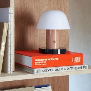 &TRADITION přenosná stolní lampa Setago JH27 hnědá/tmavě zelená