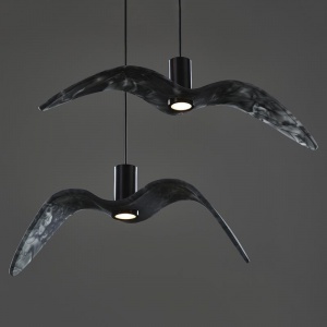 BROKIS venkovní závěsné svítidlo Night Birds III kouřově šedé