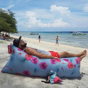 pohovka Lamzac Hawaii modrá