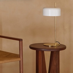 AROMAS stolní lampa Lalu chrom