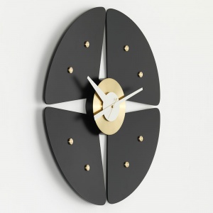 VITRA nástěnné hodiny Petal Clock černé - z expozice