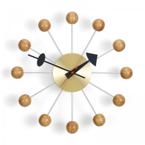 nástěnné hodiny Ball Clock třešeň
