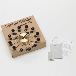 VITRA nástěnné hodiny Ball Clock černá