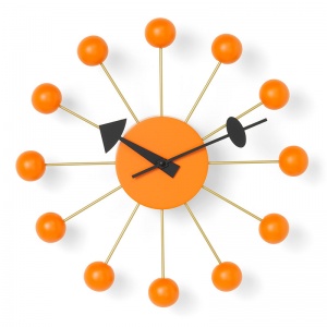 nástěnné hodiny Ball Clock oranžová