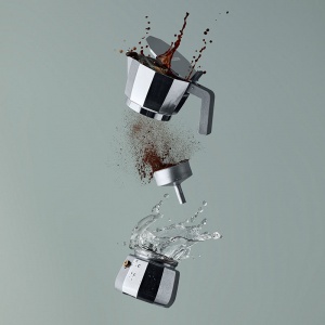 ALESSI indukční espresso kávovar Moka na 9 šálků