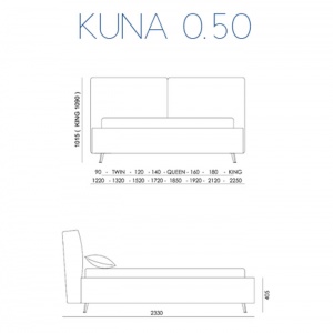 BONTEMPI CASA LETTI postel Kuna 50