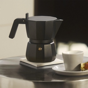 ALESSI espresso kávovar Moka na 3 šálky černý