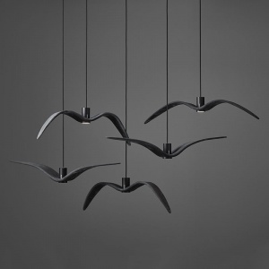 BROKIS závěsné svítidlo Night Birds III kouřově šedé