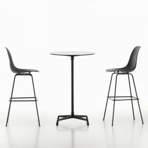 VITRA barová židle Eames Plastic Stool Medium černá deep black