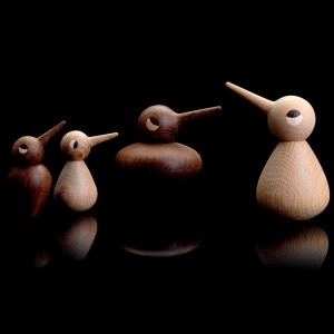 ARCHITECTMADE dekorativní pták Bird velký kouřový