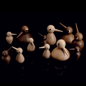 ARCHITECTMADE dekorativní pták Bird velký kouřový