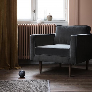 BROSTE COPENHAGEN křeslo Wind šedé