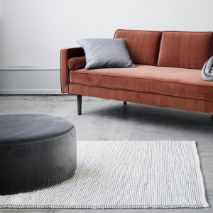 BROSTE COPENHAGEN koberec Dave 300x200 cm hnědý