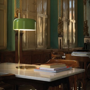 AROMAS stolní lampa Lalu chrom