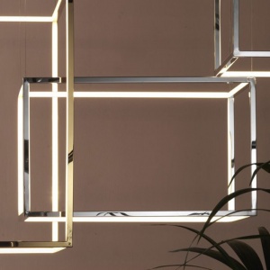 AROMAS závěsné LED svítidlo Cube-X střední
