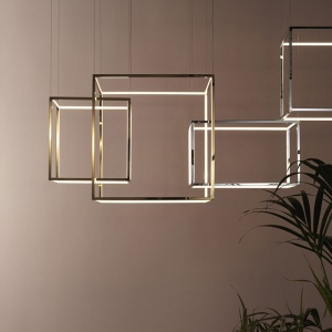 AROMAS závěsné LED svítidlo Cube-X střední