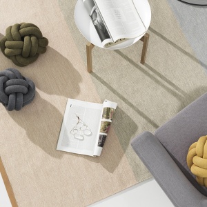 DESIGN HOUSE STOCKHOLM koberec Fields 170x240 růžový/béžový/modrý