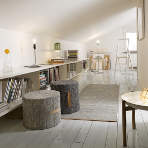 DESIGN HOUSE STOCKHOLM koberec Bjork 70x130 modrý